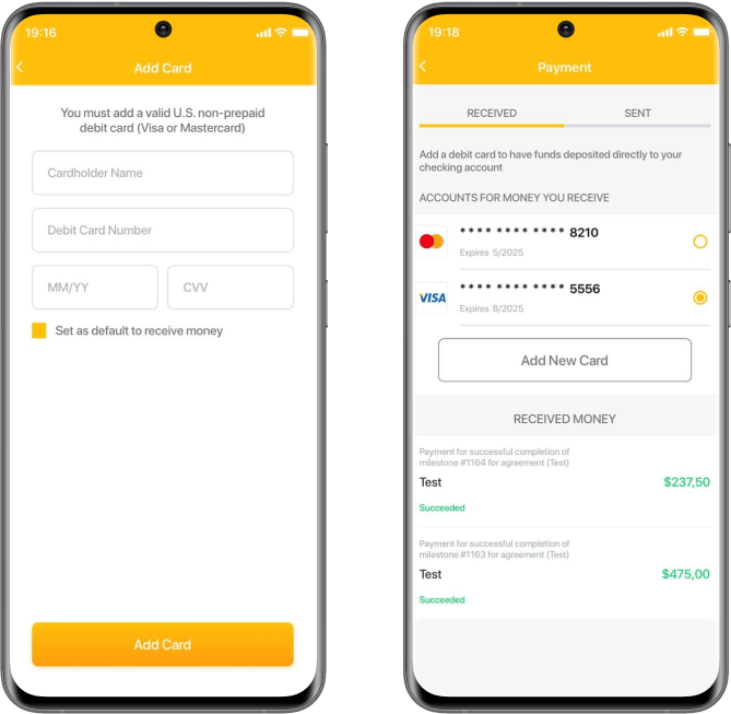 The BandPay Mobile Applications.