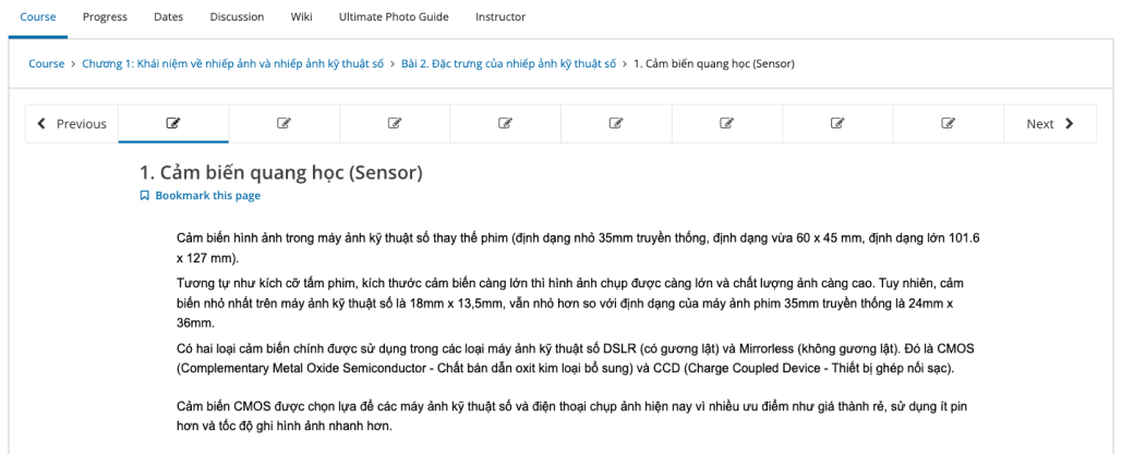 Course Interface MegaUni