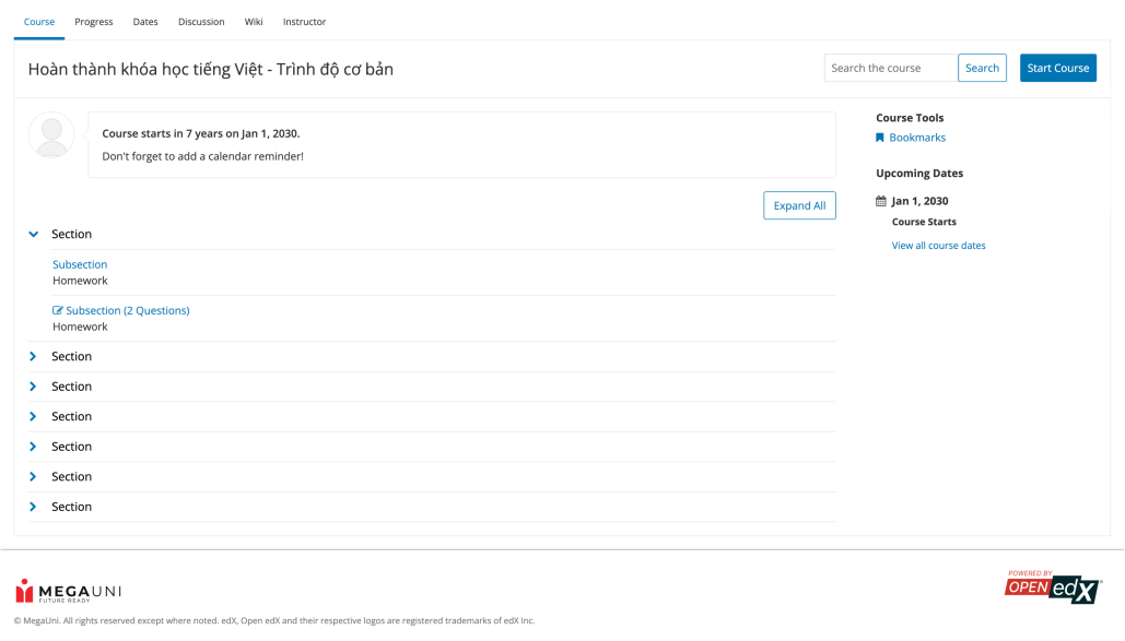 Personal Account MegaUni